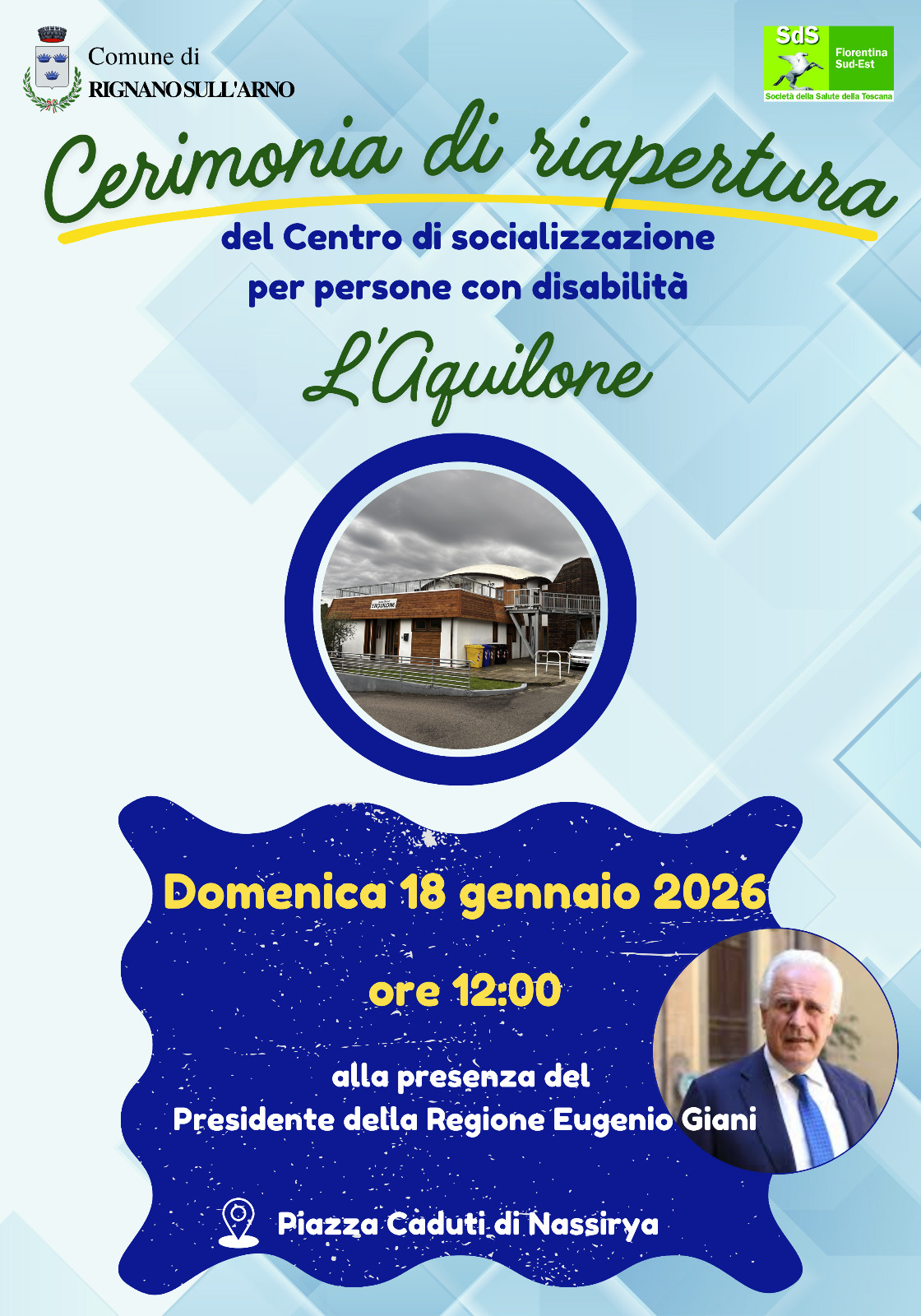 Locandina Cerimonia di Riapertura 