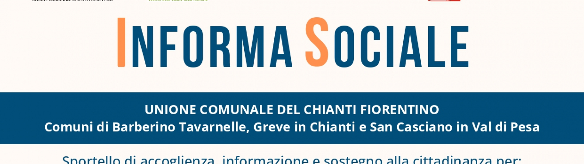 Chiusura Sportelli Informasociale Unione Comunale del Chianti Fiorentino